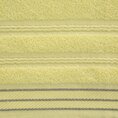 Ręcznik z bordiurą przetykaną błyszczącą nicią - 70 x 140 cm - żółty 2