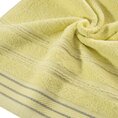 Ręcznik z bordiurą przetykaną błyszczącą nicią - 70 x 140 cm - żółty 5