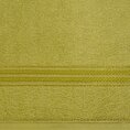 Ręcznik LORI z bordiurą podkreśloną błyszczącą nicią - 50 x 90 cm - oliwkowy 2