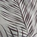 EUROFIRANY PREMIUM Komplet pościeli z makosatyny bawełnianej z motywem palmowych liści - 160 x 200 cm - stalowy 2
